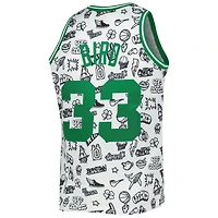 Mitchell  Ness Larry Bird Boston Celtics 1985/86 Hardwood Classics Doodle Swingman Jersey