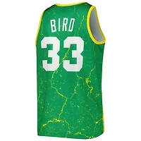 Mitchell  Ness Larry Bird Kelly Boston Celtics 1985-86 Hardwood Classics Player Burst Tank Top