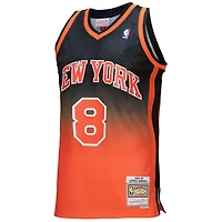 Mitchell  Ness Latrell Sprewell /Black New York Knicks 1998/99 Hardwood Classics Fadeaway Swingman Player Jersey