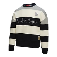 Mitchell  Ness Los Angeles Dodgers Cooperstown Collection Blocked Fleece Pullover Sweatshirt