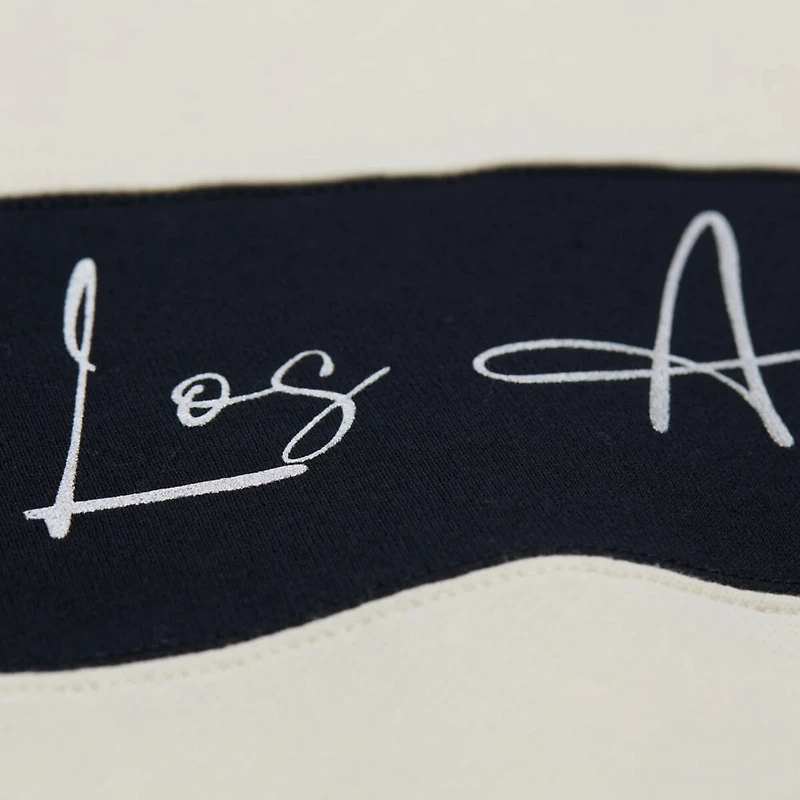 Mitchell  Ness Los Angeles Dodgers Cooperstown Collection Blocked Fleece Pullover Sweatshirt