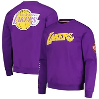 Mitchell  Ness Los Angeles Lakers Hardwood Classics There and Back Pullover Sweatshirt