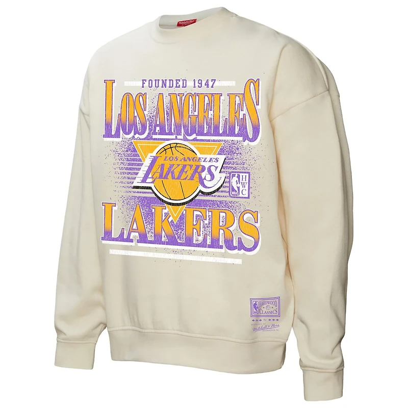Mitchell  Ness Los Angeles Lakers Oversprayed Pullover Sweatshirt