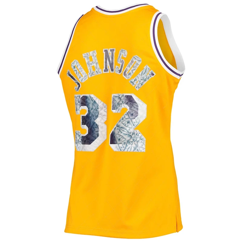 Mitchell Ness Magic Johnson Los Angeles Lakers 1984/85 Hardwood Classics NBA 75th Anniversary Diamond Swingman Jersey