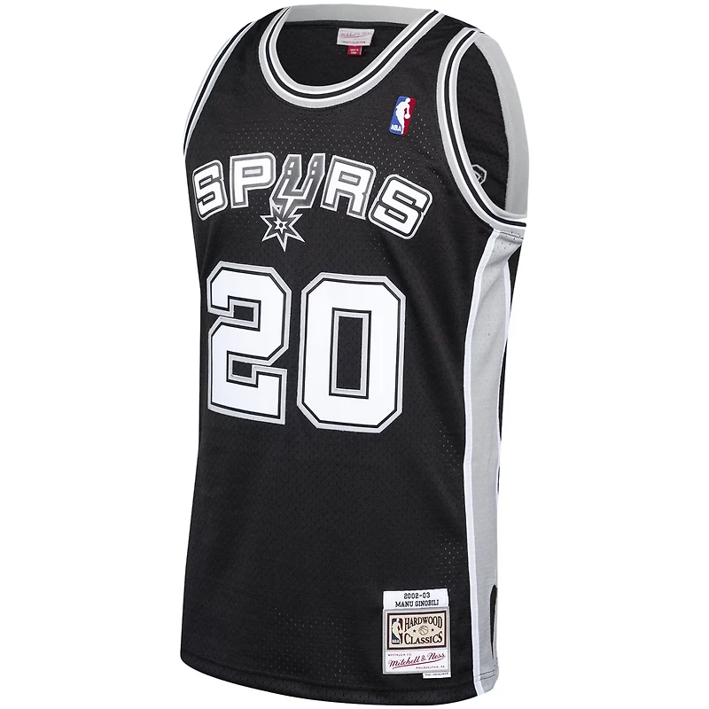 Mitchell  Ness Manu Ginobili San Antonio Spurs Hardwood Classics Swingman Jersey