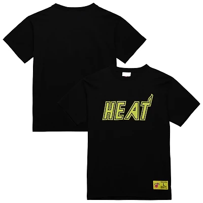 Mitchell  Ness Miami Heat Hardwood Classics Neon Nights Premium T-Shirt