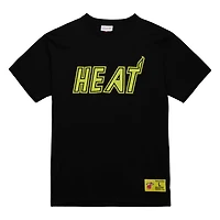 Mitchell  Ness Miami Heat Hardwood Classics Neon Nights Premium T-Shirt