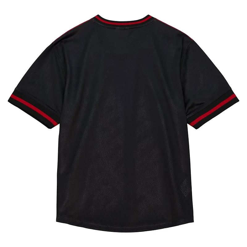 Mitchell  Ness Miami Heat Jumbotron 30 Mesh V-Neck T-Shirt