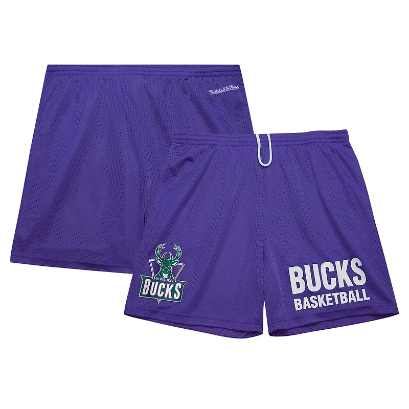 Mitchell  Ness Milwaukee Bucks Hardwood Classics Gameday Mesh Shorts