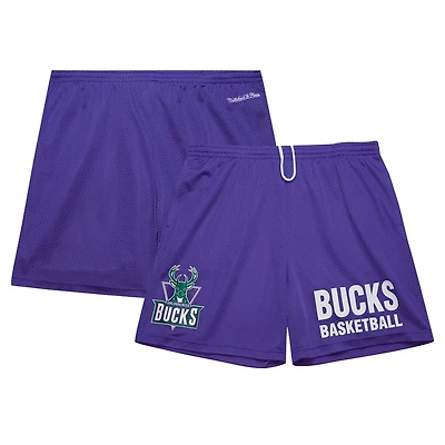 Mitchell Ness Milwaukee Bucks Hardwood Classics Gameday Mesh Shorts