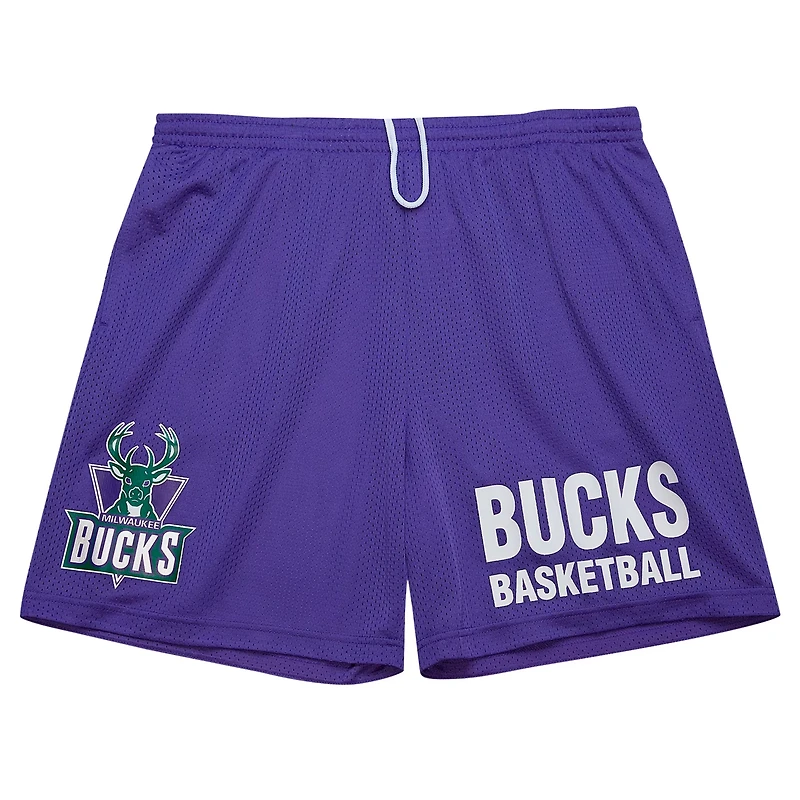 Mitchell  Ness Milwaukee Bucks Hardwood Classics Gameday Mesh Shorts