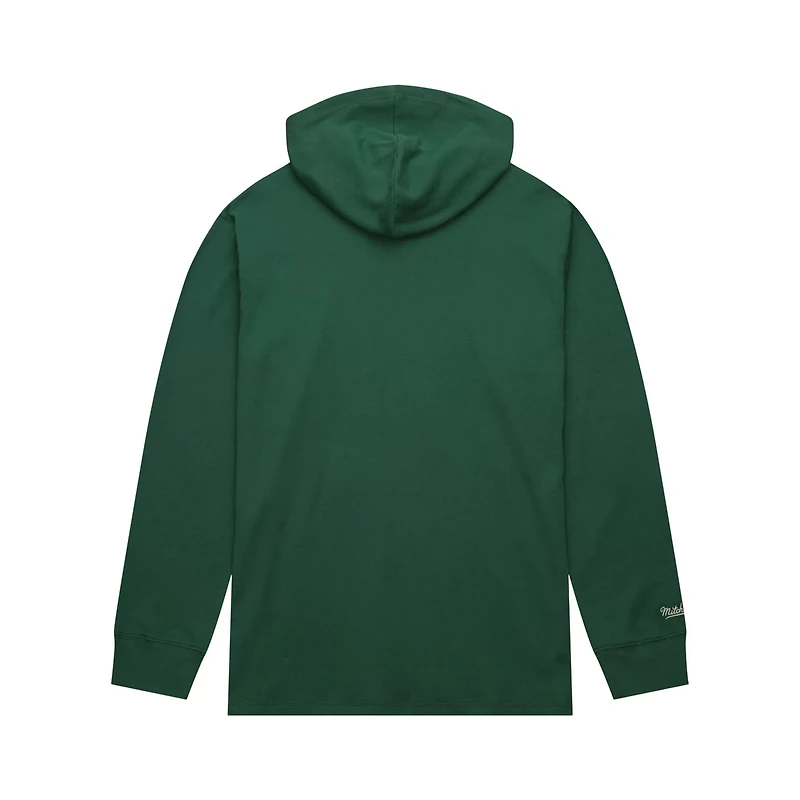 Mitchell Ness Milwaukee Bucks Hardwood Classics Lightweight Thermal Pullover Hoodie