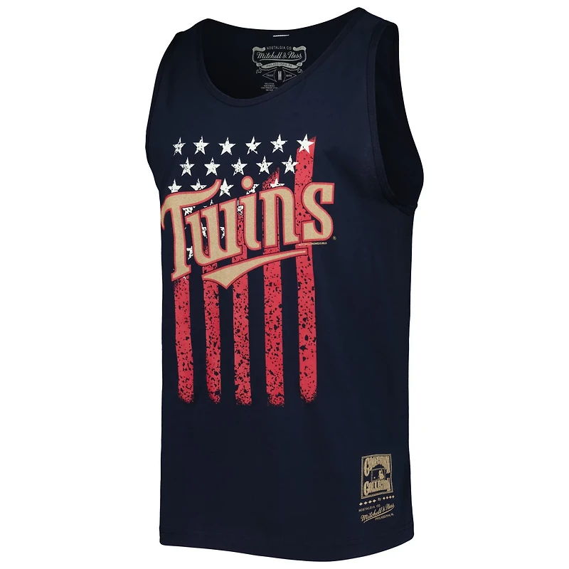 Mitchell  Ness Minnesota Twins Cooperstown Collection Stars and Stripes Tank Top