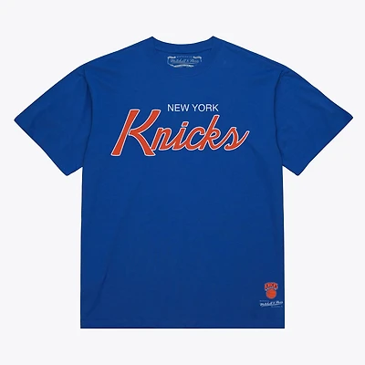 Mitchell  Ness New York Knicks Vintage Wordmark T-Shirt