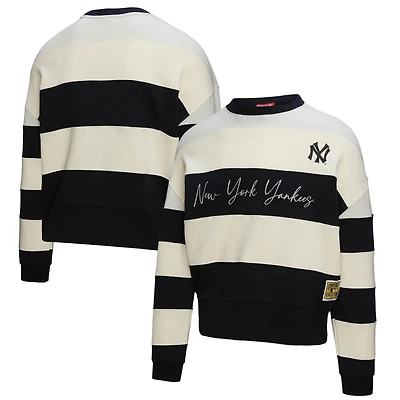 Mitchell  Ness New York Yankees Cooperstown Collection Blocked Fleece Pullover Sweatshirt