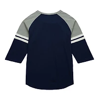 Mitchell  Ness New York Yankees Cooperstown Collection Legendary Raglan Slub Henley 3 4-Sleeve T-Shirt