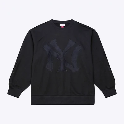 Mitchell  Ness New York Yankees Phantom Fleece Crewneck Sweatshirt