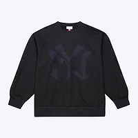 Mitchell  Ness New York Yankees Phantom Fleece Crewneck Sweatshirt