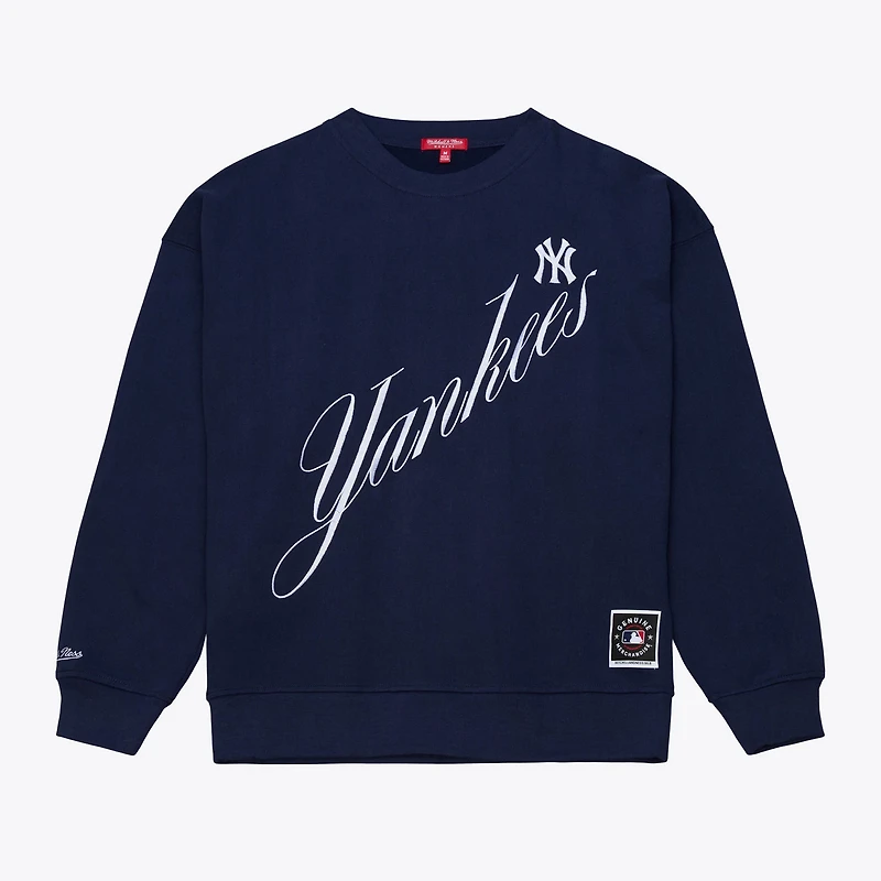 Mitchell Ness New York Yankees Script Sweatshirt