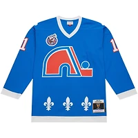 Mitchell  Ness Owen Nolan Quebec Nordiques 1992 93 Line Player Jersey