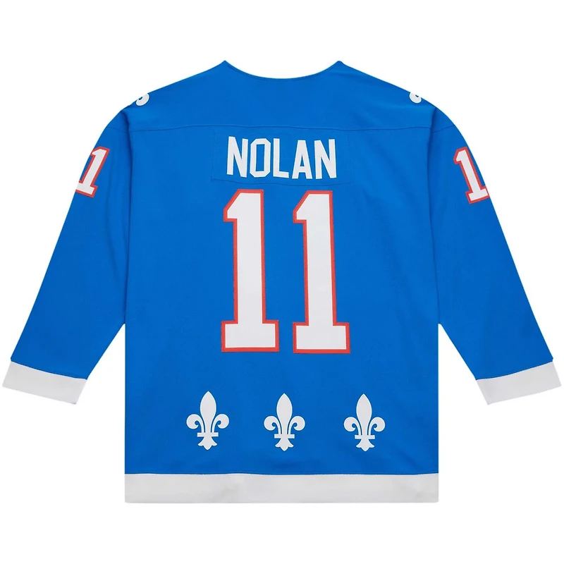 Mitchell  Ness Owen Nolan Quebec Nordiques 1992 93 Line Player Jersey