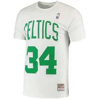 Mitchell  Ness Paul Pierce Boston Celtics Hardwood Classics Stitch Name Number T-Shirt