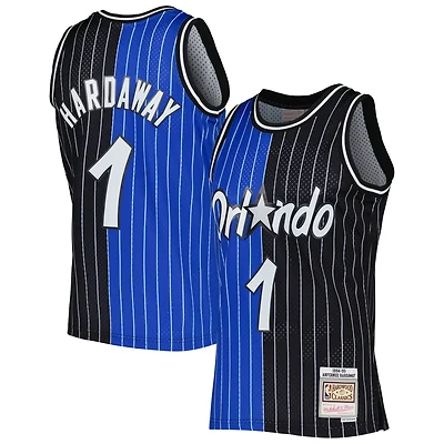 Mitchell  Ness Penny Hardaway /Black Orlando Magic Hardwood Classics 1994/95 Split Swingman Jersey