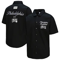 Mitchell  Ness Philadelphia 76ers Hardwood Classics Camp Shirt