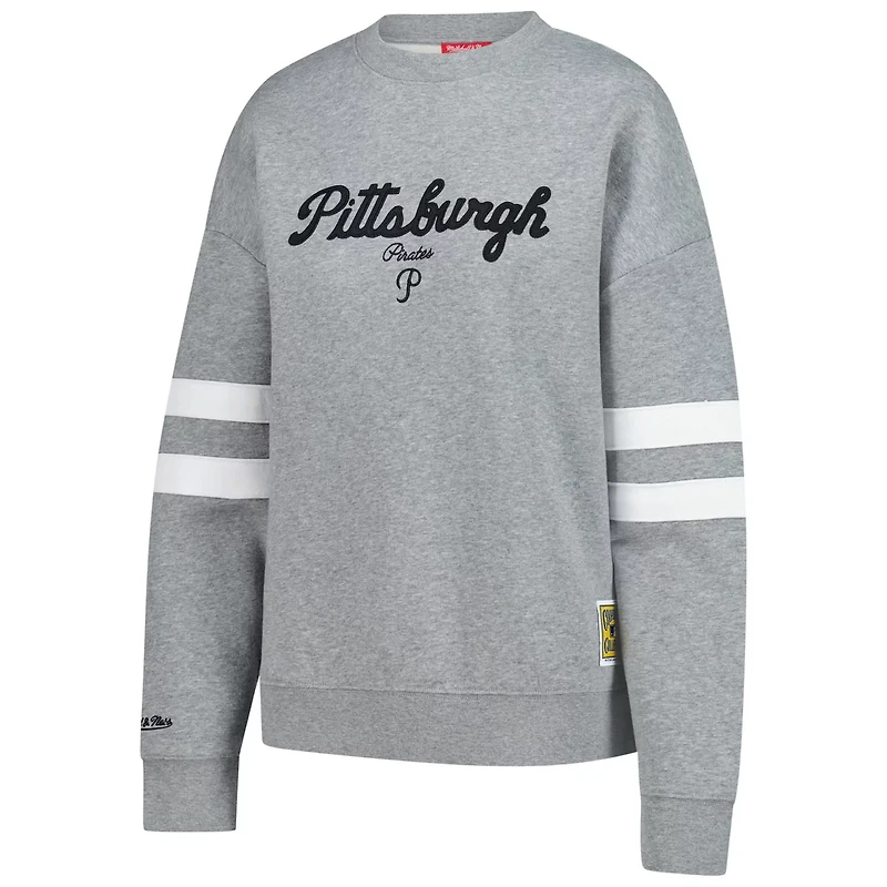 Mitchell  Ness Pittsburgh Pirates Lightweight Logo Pullover Sweatshirt