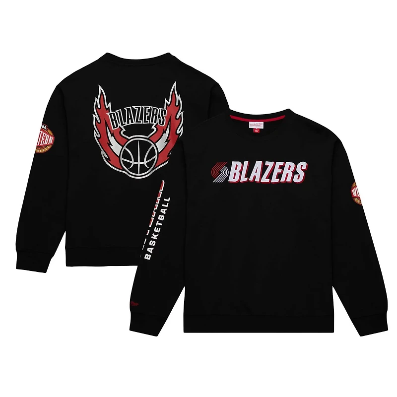Mitchell  Ness Portland Trail Blazers Hardwood Classics There and Back Pullover Sweatshirt