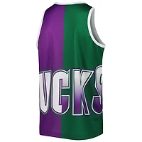 Mitchell  Ness Ray Allen Hunter /Purple Milwaukee Bucks Sublimated Player Tank Top