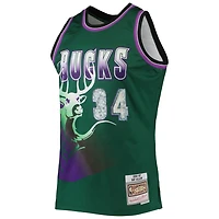 Mitchell  Ness Ray Allen Milwaukee Bucks 1996/97 Hardwood Classics NBA 75th Anniversary Diamond Swingman Jersey