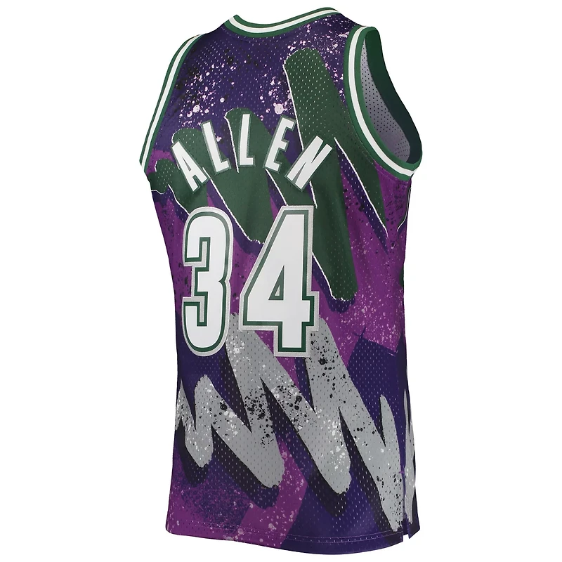 Mitchell  Ness Ray Allen Milwaukee Bucks Hardwood Classics 2000/01 Hyper Hoops Swingman Jersey