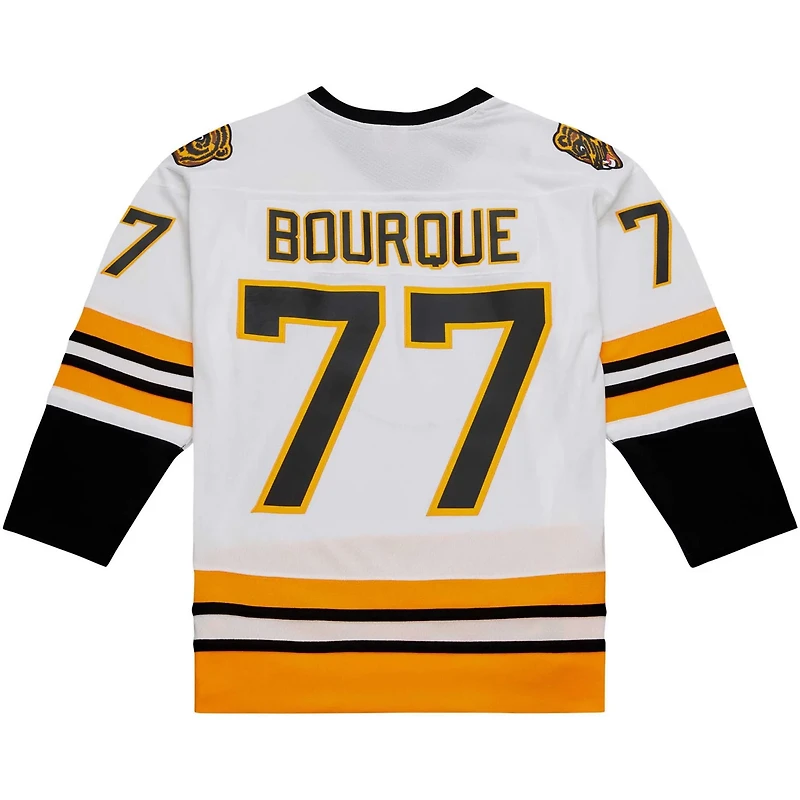 Mitchell Ness Ray Bourque Boston Bruins Captain Patch 1989/90 Blue Line Player Jersey
