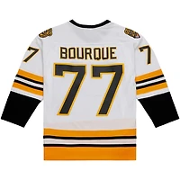 Mitchell  Ness Ray Bourque Boston Bruins Captain Patch 1989/90 Blue Line Player Jersey