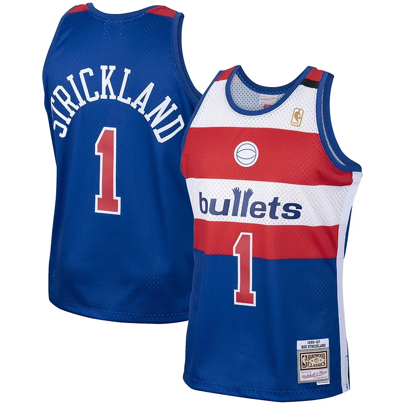 Mitchell Ness Rod Strickland Washington Bullets 2001/02 Hardwood Classics Swingman Jersey