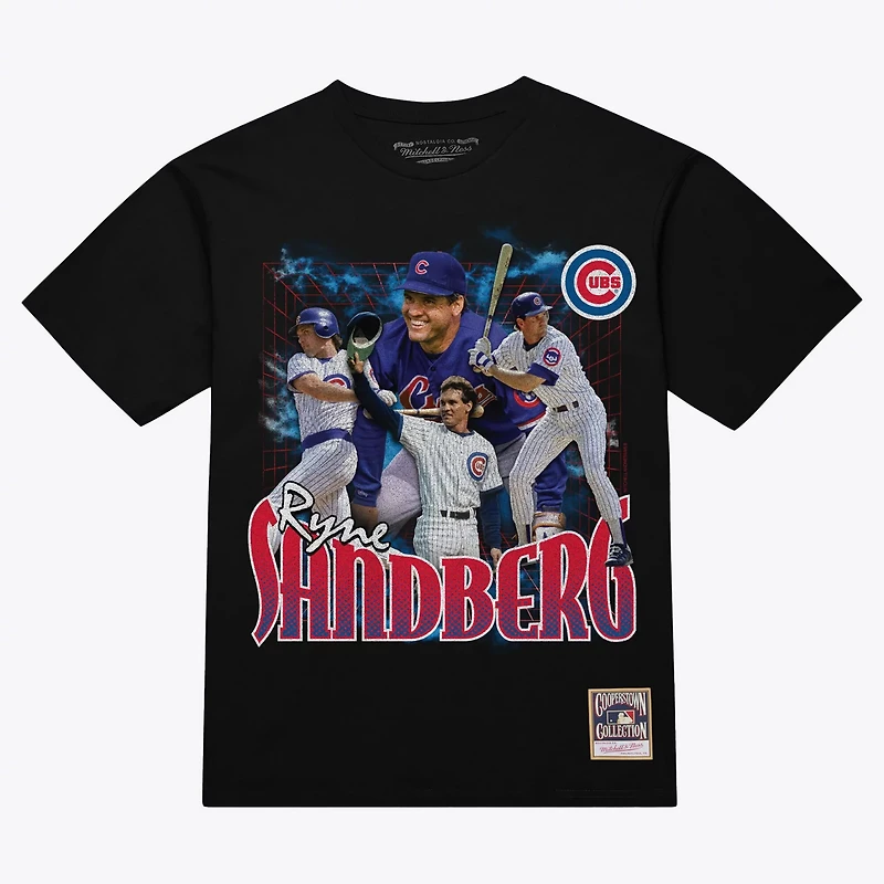 Mitchell Ness Ryne Sandberg Chicago Cubs Legendary Collage Player T-Shirt