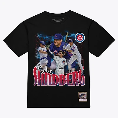 Mitchell Ness Ryne Sandberg Chicago Cubs Legendary Collage Player T-Shirt
