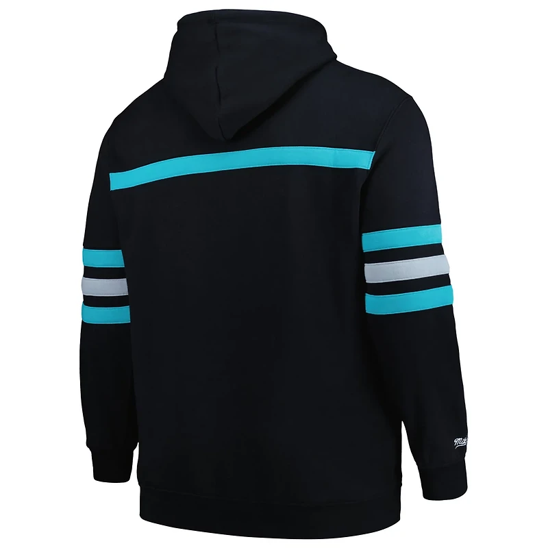 Mitchell  Ness San Antonio Spurs Big Tall Hardwood Classics Head Coach Pullover Hoodie