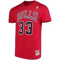 Mitchell  Ness Scottie Pippen Chicago Bulls Hardwood Classics Name Number Player T-Shirt