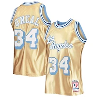 Mitchell  Ness Shaquille O'Neal Los Angeles Lakers 75th Anniversary 1996/97 Hardwood Classics Swingman Jersey