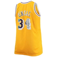Mitchell  Ness Shaquille O'Neal Los Angeles Lakers Big Tall 1996-97 NBA 75th Anniversary Diamond Swingman Jersey