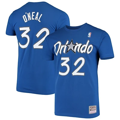 Mitchell  Ness Shaquille O'Neal Orlando Magic Hardwood Classics Stitch Name Number T-Shirt
