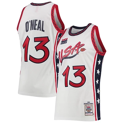 Mitchell  Ness Shaquille O'Neal USA Basketball 1996 Hardwood Classics Authentic Jersey