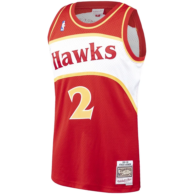 Mitchell Ness Stacey Augmon Atlanta Hawks 1991/92 Hardwood Classics Swingman Jersey