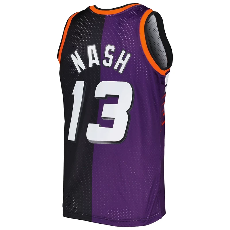 Mitchell Ness Steve Nash /Black Phoenix Suns Hardwood Classics 1996/97 Split Swingman Jersey