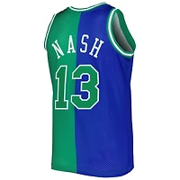 Mitchell  Ness Steve Nash /Green Dallas Mavericks Hardwood Classics 1998/99 Split Swingman Jersey