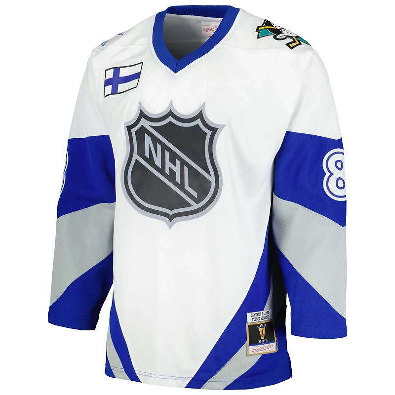 Mitchell Ness Teemu Selanne 1999 NHL All-Star Game Blue Line Player Jersey