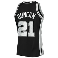 Mitchell  Ness Tim Duncan San Antonio Spurs 1996-97 Hardwood Classics NBA 75th Anniversary Diamond Swingman Jersey