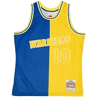 Mitchell  Ness Tim Hardaway /Gold Golden State Warriors Hardwood Classics 1990/91 Split Swingman Jersey